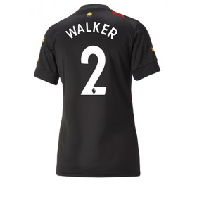 Damen Fußballbekleidung Manchester City Kyle Walker #2 Auswärtstrikot 2022-23 Kurzarm